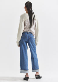 Azure Delano Cuffed Jean |  Women's Denim by Derek Lam 10 Crosby