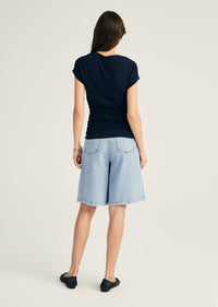 Mima Short Sleeve Ruched Top |  Women's Top by Derek Lam 10 Crosby