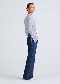 Bedford Dark Faye High Rise Tailored Wide Leg | Women's Pants by Derek Lam 10 Crosby