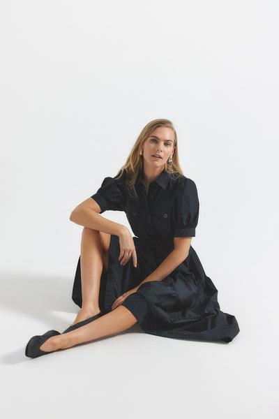 Buffy Utility Dress - Black – Derek Lam