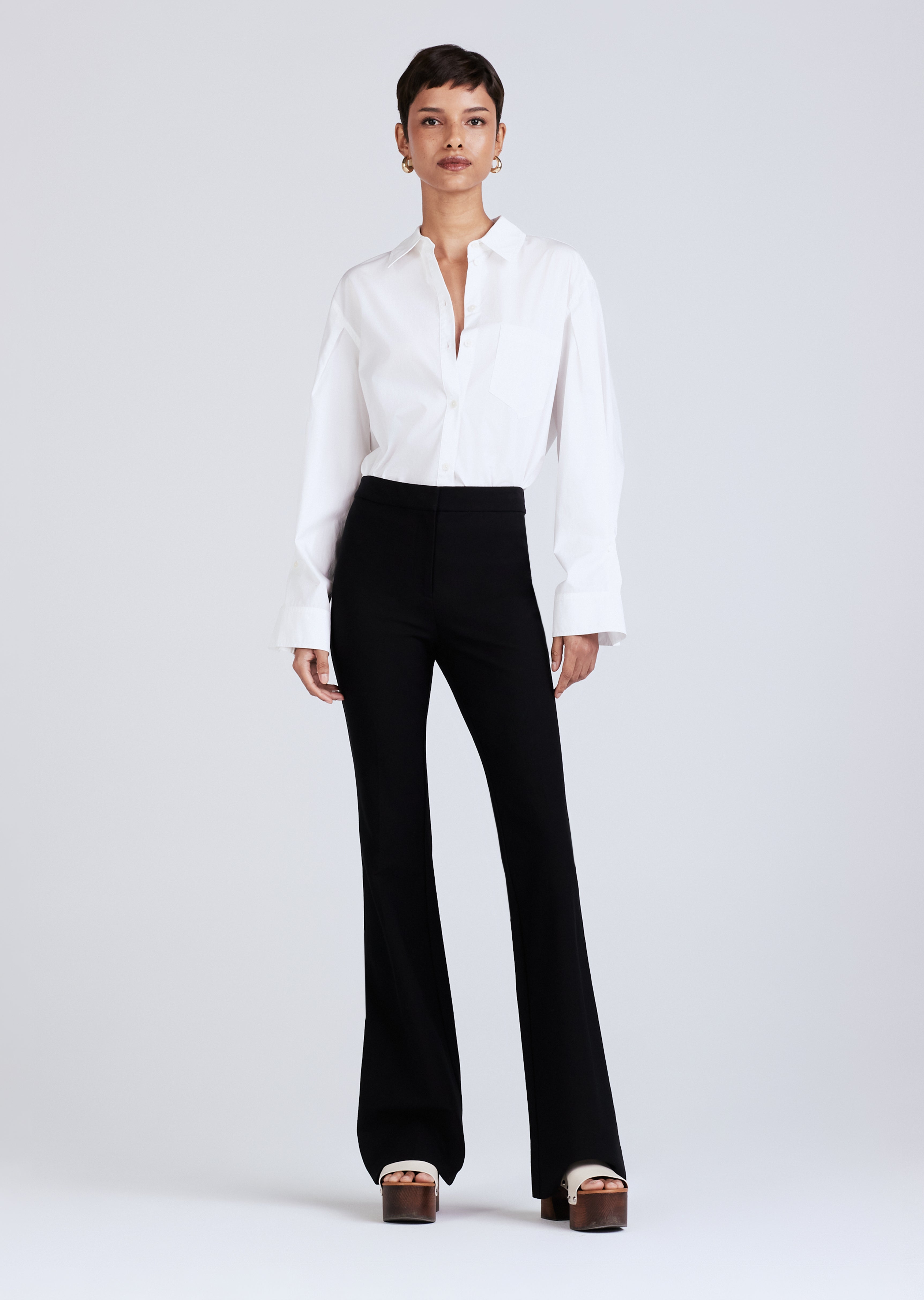Flared Suit Trousers Black | NA-KD