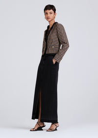 Black-Gold Multi Betti Twisted Ruffle Trim Jacket | Women's Pants by Derek Lam 10 Crosby