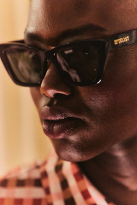 Black-Grey Shay Square Cat Eye Sunglasses - Women's Sunglasses by Derek Lam 10 Crosby