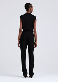 Black Merrill Sleeveless Blazer Jumpsuit | Women's Pants by Derek Lam 10 Crosby