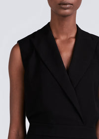Black Merrill Sleeveless Blazer Jumpsuit | Women's Pants by Derek Lam 10 Crosby