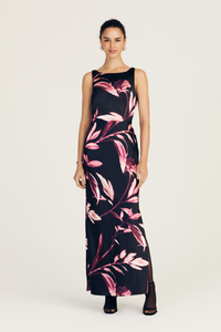 Black Multi Crescent Maxi Dress |  Women's Dress by Derek Lam 10 Crosby