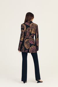 Black Multi Orville Smoking Jacket |  Women's Jacket by Derek Lam 10 Crosby