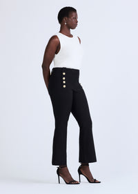 Black Robertson Crop Flare Trouser | Women's Pant by Derek Lam 10 Crosby