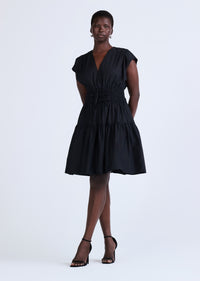 Black Tora V-Neck Dress - Women's Dress by Derek Lam
