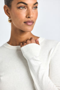 Alizee Long Sleeve Crew Neck Sweater |  Women's Sweater by Derek Lam 10 Crosby