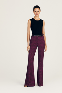 Bordelaise Multi Cami High Rise Flare Pant |  Women's Pants by Derek Lam 10 Crosby