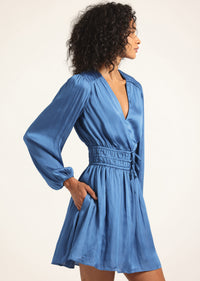 Wintery Sky Calanthe Long Sleeve Dress | Women's Dresses by Derek Lam 10 Crosby