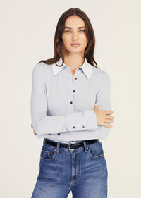 Ulla Button Down Knit Top |  Women's Top by Derek Lam 10 Crosby