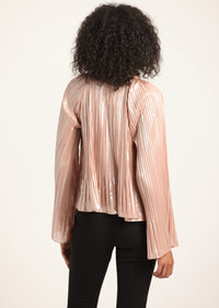 Pink Silver Claira Blouse | Women's Top by Derek Lam 10 Crosby