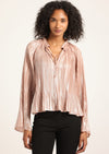 Pink Silver Claira Blouse | Women's Top by Derek Lam 10 Crosby