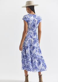 Cornflower Multi Fatima Dress |  Women's Dress by Derek Lam 10 Crosby