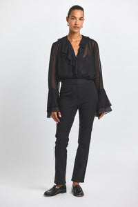 Black Crosby Slim Trouser | Women's Pants by Derek Lam 10 Crosby