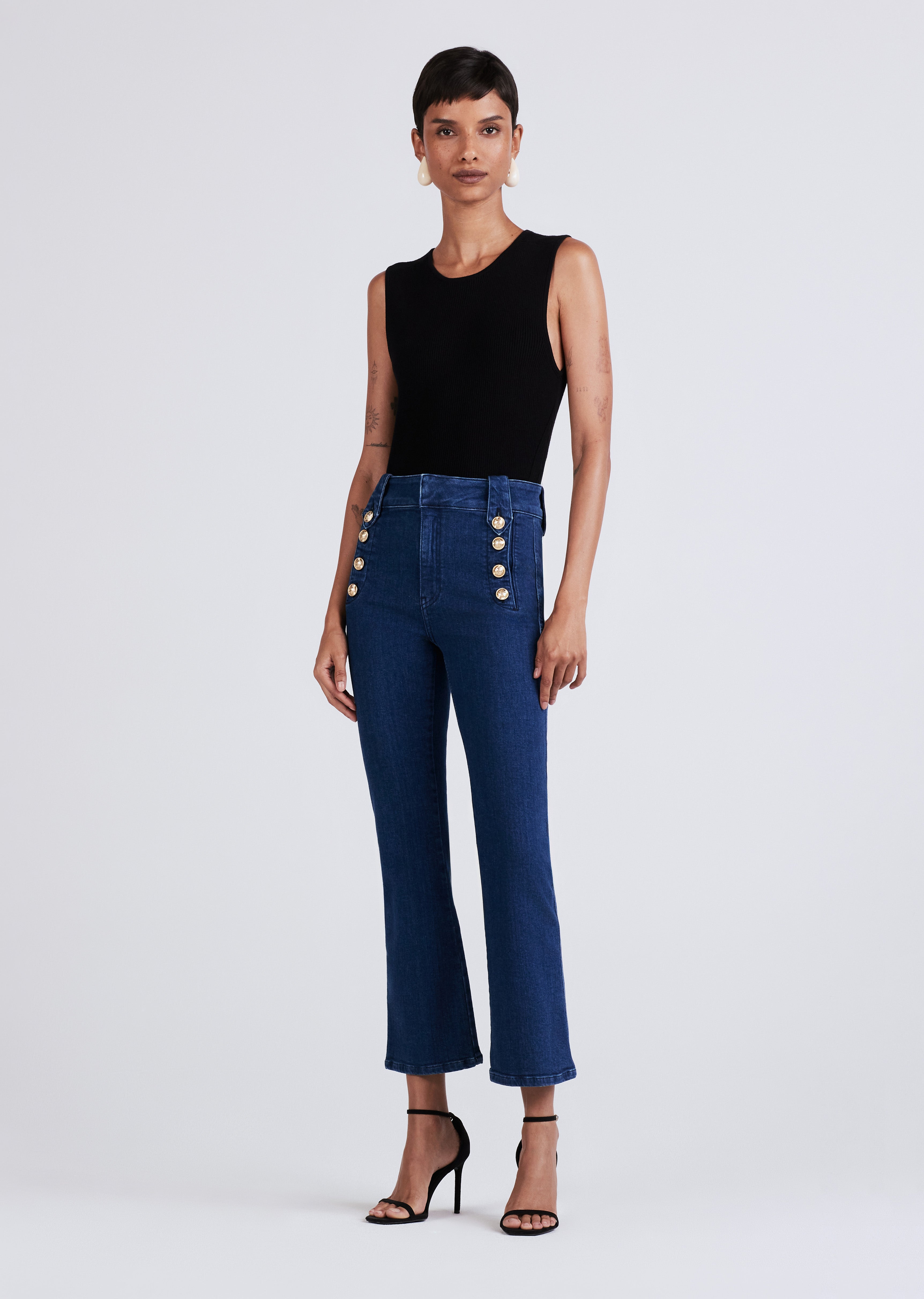 Robertson Crop Flare Jeans | Derek Lam 10 Crosby