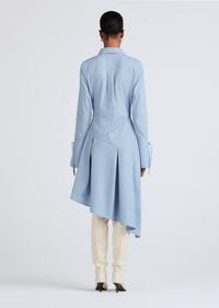 Denim Maddison Long Sleeve Midi Shirtdress | Women's Dress by Derek Lam 10 Crosby