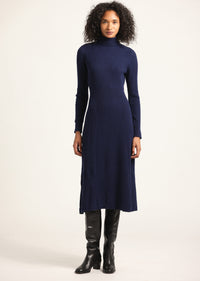Navy Diana Turtleneck Dress | Women's Dresses by Derek Lam 10 Crosby