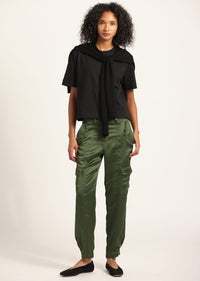 Fatigue Elian Satin Cargo Pant | Women's Pants by Derek Lam 10 Crosby