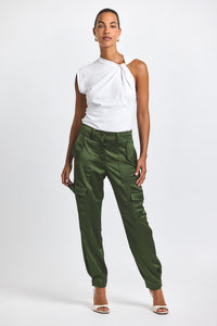 Fatigue Elian Satin Cargo Pant | Women's Pants by Derek Lam 10 Crosby