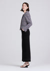 Blue Multi Elizabeth Peplum Jacket | Womens Jacket by Derek Lam 10 Crosby