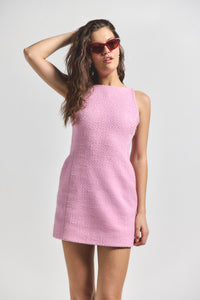 Blush Farah High Neck Dress | Women's Dresses by Derek Lam 10 Crosby