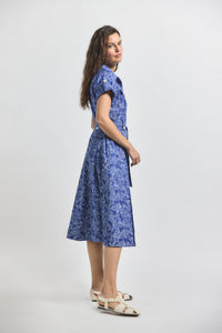 Indigo Gaelle Belted Utility Dress | Women's Dresses by Derek Lam 10 Crosby