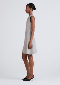 Grey-White Mei Sleeveless Asymmetrical Hem Dress | Women's Dresses by Derek Lam 10 Crosby
