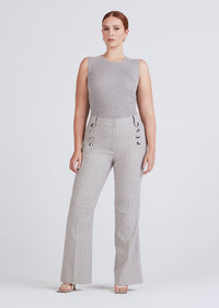 Grey-White Robertson Flare Trouser | Women's Pants by Derek Lam 10 Crosby