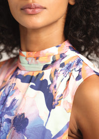Seafoam Multi Ida Floral Print Dress | Women's Dresses by Derek Lam 10 Crosby