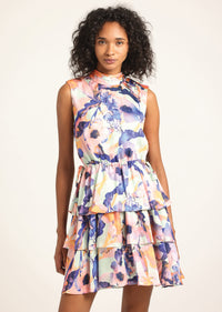 Seafoam Multi Ida Floral Print Dress | Women's Dresses by Derek Lam 10 Crosby