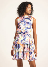 Seafoam Multi Ida Floral Print Dress | Women's Dresses by Derek Lam 10 Crosby