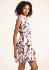 Seafoam Multi Ida Floral Print Dress | Women's Dresses by Derek Lam 10 Crosby