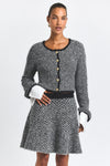 Ivory-Black Imogen Herringbone Knit Mini Skirt | Women's Skirts by Derek Lam 10 Crosby