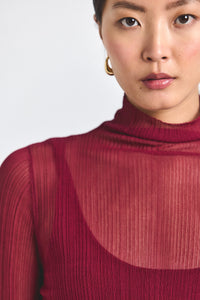 Carmine Isolde Sheer Knit Sweater | Women's Top by Derek Lam 10 Crosby