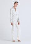 Ivory Multi Irina Single Breasted Jacket | Women's Jacket by Derek Lam 10 Crosby