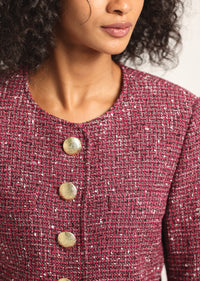Mulberry Multi Tweed Juliette Tweed Jacket | Women's Jackets by Derek Lam 10 Crosby