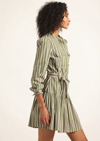 Fatigue Multi Stripe Kayla Dress | Women's Dresses by Derek Lam 10 Crosby