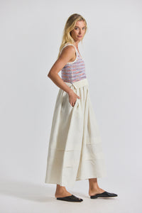 Raspberry Multi Loewel Space Dyed Knit Mixed Media Dress | Women's Dresses by Derek Lam 10 Crosby