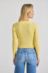 Lonnie Viscose Knit Layered Cardigan - Buttercup