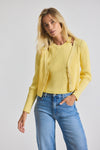 Lonnie Viscose Knit Layered Cardigan - Buttercup