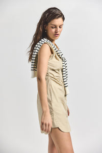 Safari Lotte Mixed Media Dress | Women's Dresses by Derek Lam 10 Crosby