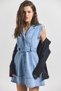 Skyler Lya Belted Denim Dress | Women's Dresses by Derek Lam 10 Crosby