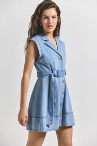 Skyler Lya Belted Denim Dress | Women's Dresses by Derek Lam 10 Crosby