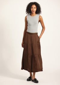 Espresso Lynne Skirt | Women's Skirts by Derek Lam 10 Crosby