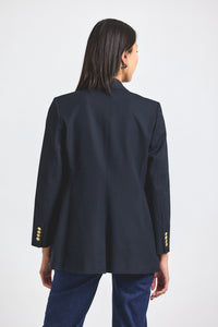 Midnight Walter Double Breasted Jacket | Women's Jackets by Derek Lam 10 Crosby