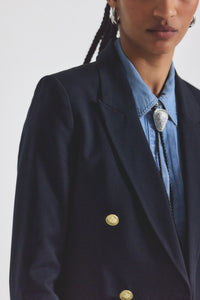 Walter Double Breasted Jacket - Midnight