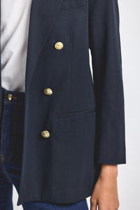 Midnight Walter Double Breasted Jacket | Women's Jackets by Derek Lam 10 Crosby
